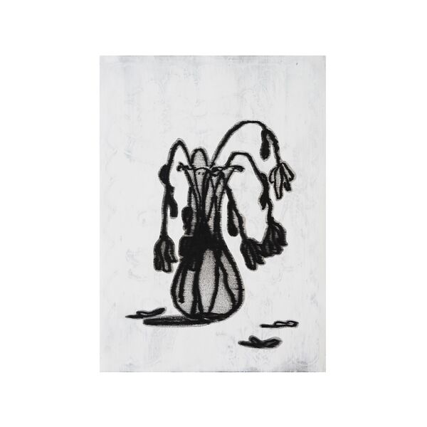 Luc Palmer / 2021_P07 / Ölkreide auf Papier, collagiert / 70 x 50 cm