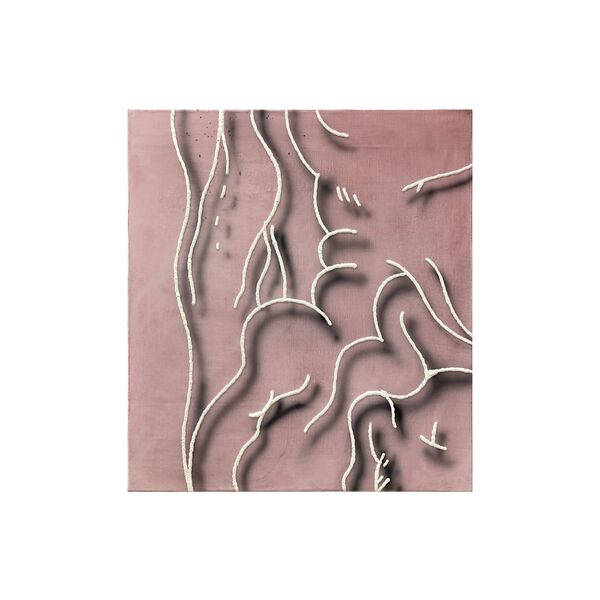 Luc Palmer / 2020_16 / Acryl und Öl auf Baumwolle / 45 x 40 cm