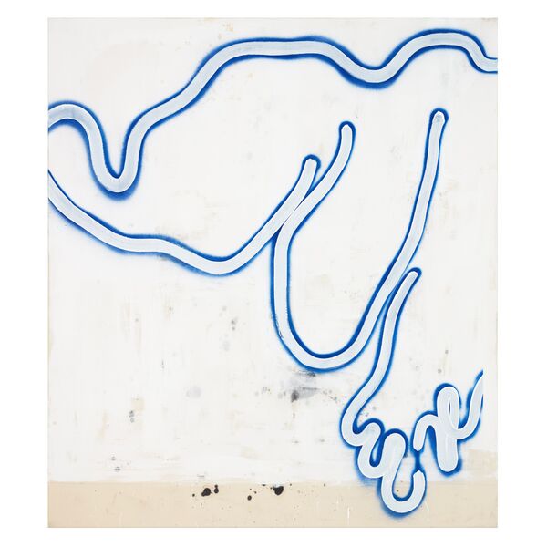 Luc Palmer / 2017_37 / Öl, Sojasoße und Acryl auf Baumwolle / 170 x 150 cm