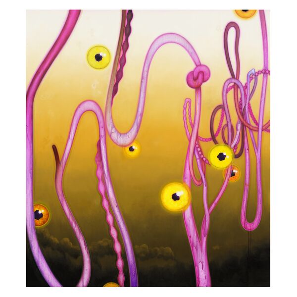 Luc Palmer / 2024_08 / you don't want what you desire / Tusche, Acryl und Öl auf Baumwolle / 170 x 150 cm