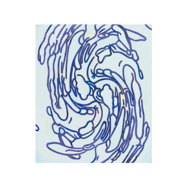 Luc Palmer / 2022_27 / semipermeabel 1 / Acryl und Öl auf Baumwolle / 73 x 61 cm