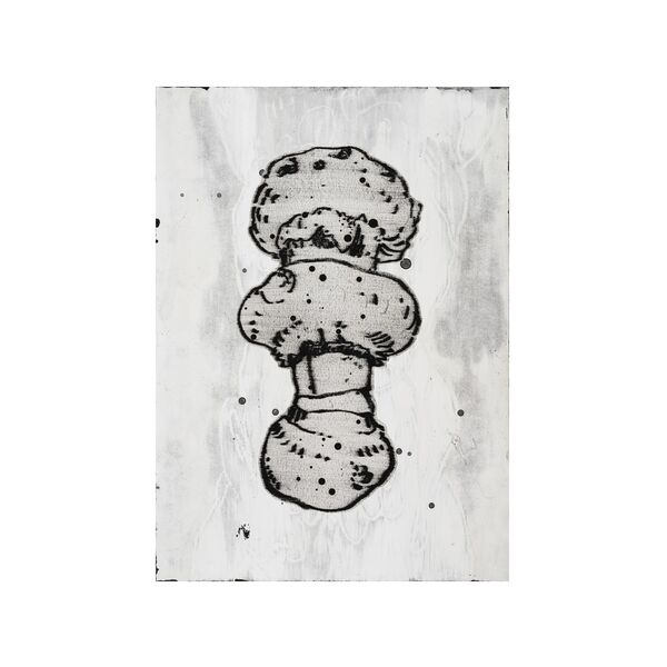 Luc Palmer / 2021_P04 / Ölkreide und Öl auf Papier, collagiert / 70 x 50 cm