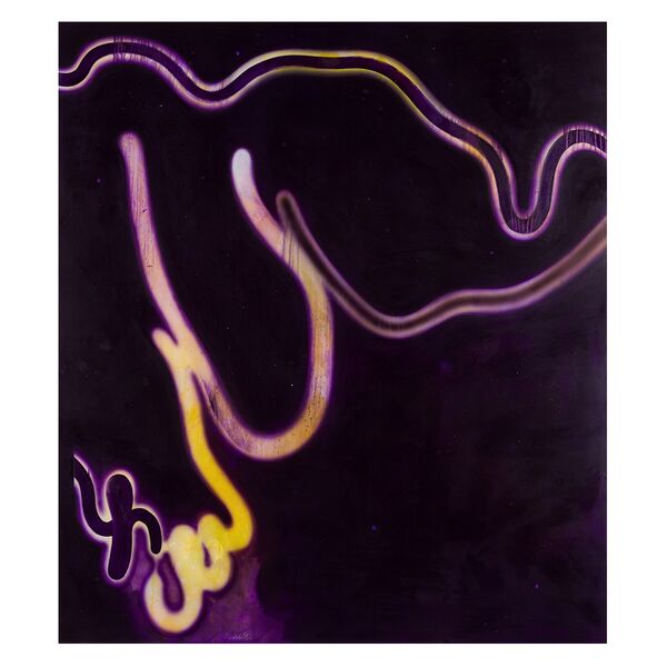 Luc Palmer / 2022_13 / iniuria via 7 / Acryl und Öl auf Baumwolle / 170 x 150 cm