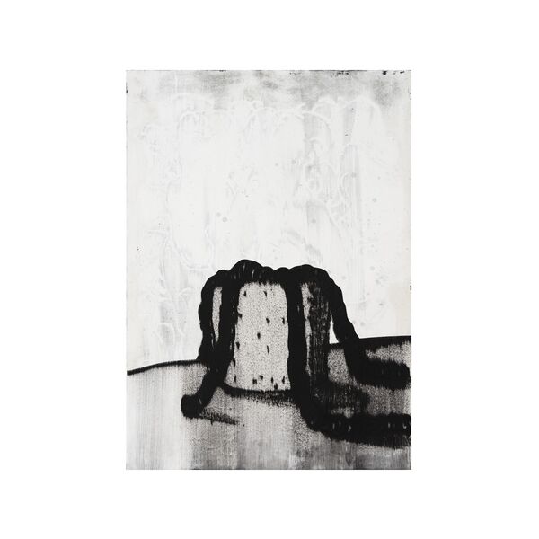 Luc Palmer / 2021_P09 / Ölkreide auf Papier, collagiert / 70 x 50 cm