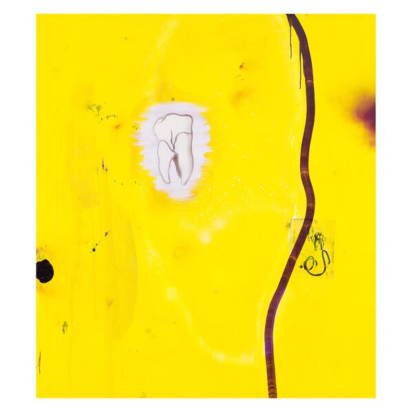 Luc Palmer / 2022_20 / Acryl, Transferdruck und Öl auf Baumwolle / 170 x 150 cm