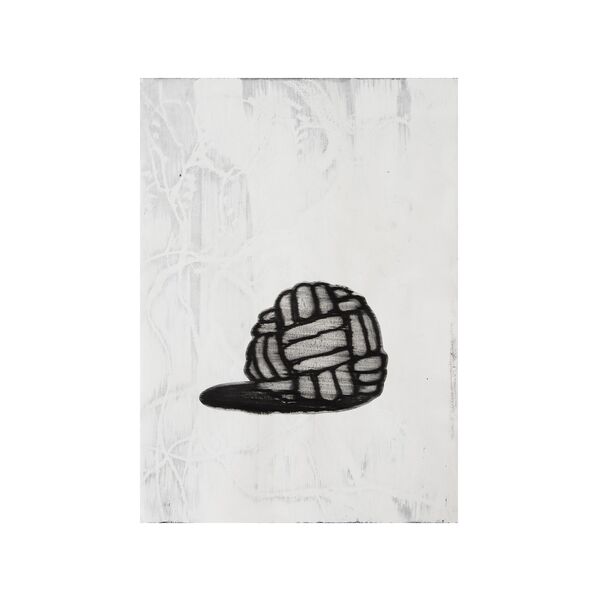 Luc Palmer / 2021_P17 / Ölkreide auf Papier, collagiert / 70 x 50 cm