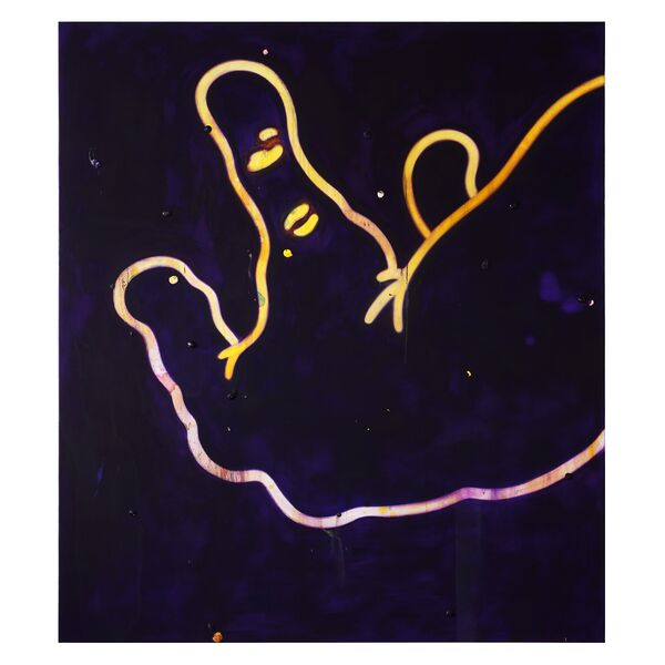 Luc Palmer / 2021_05 / iniuria via 5 / Acryl und Öl auf Baumwolle / 170 x 150 cm