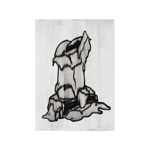 Luc Palmer / 2021_P16 / Ölkreide auf Papier, collagiert / 70 x 50 cm